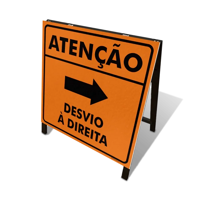 Sinalização para obras