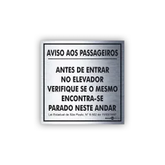 Placa em Aço INOX