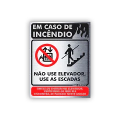 Placa em Aço INOX