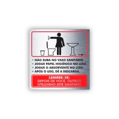 Placa em Aço INOX