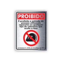 Placa em Aço INOX