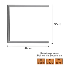 Suportes de placas