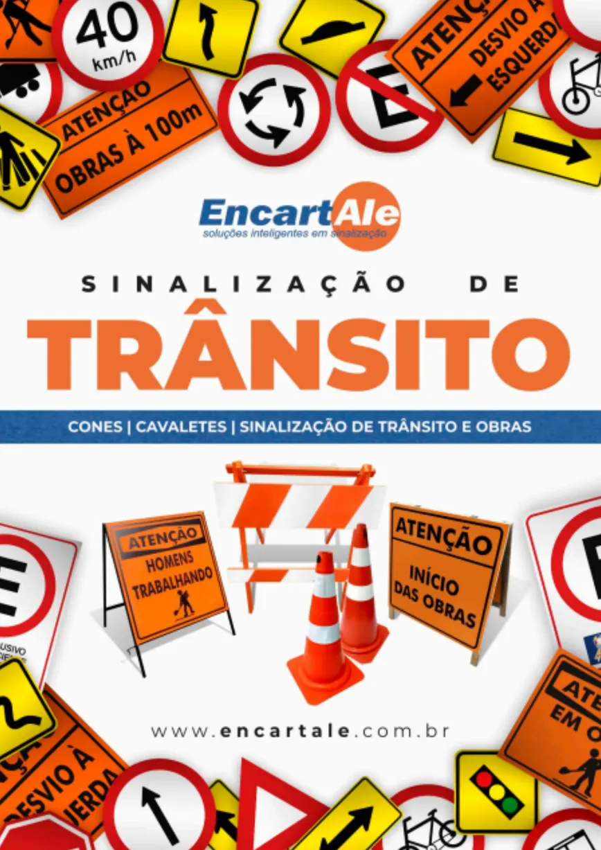 Capa do Catálogo Sinalização Viária 2026